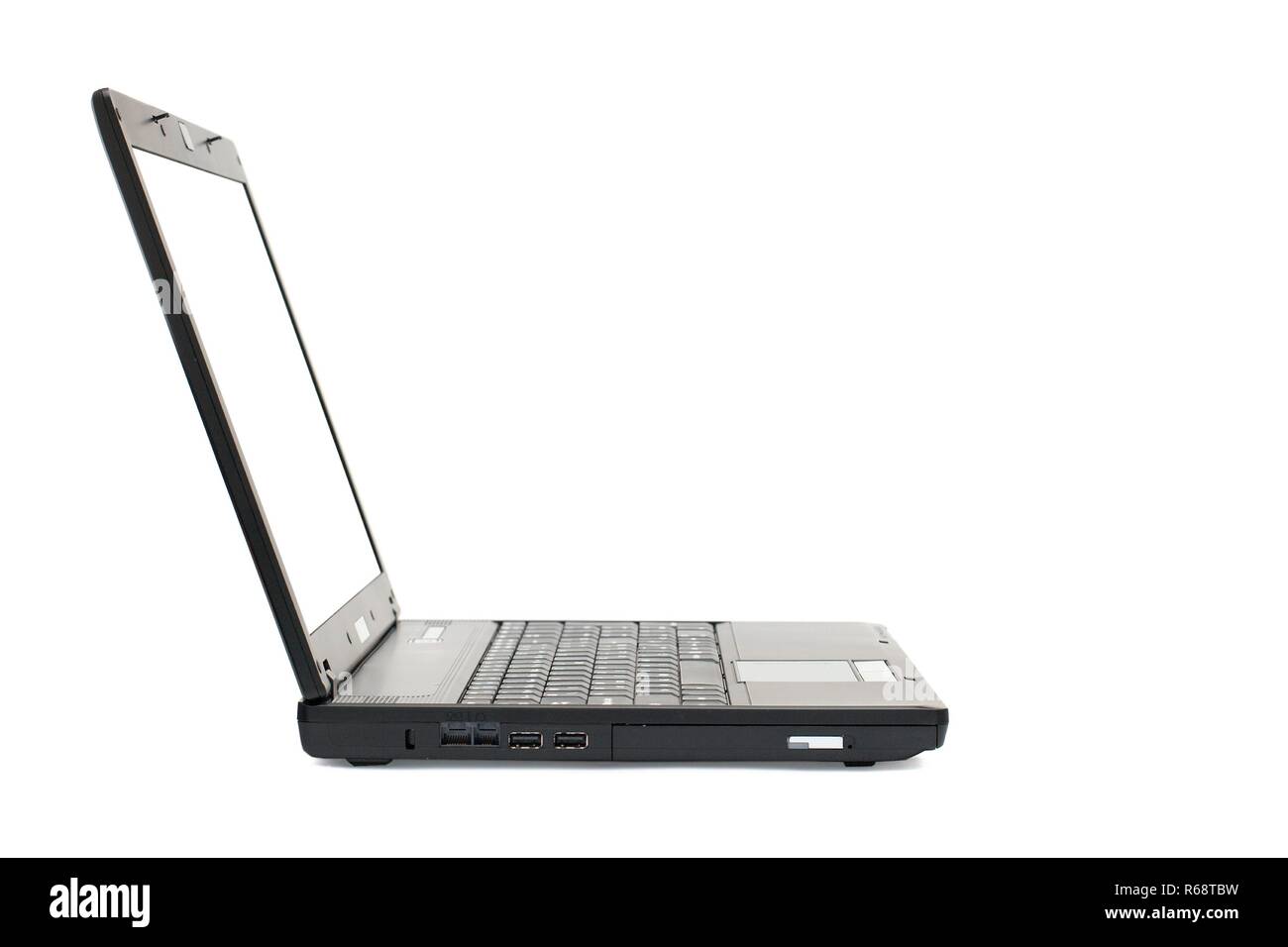 Laptop isolated on white Stock Photo