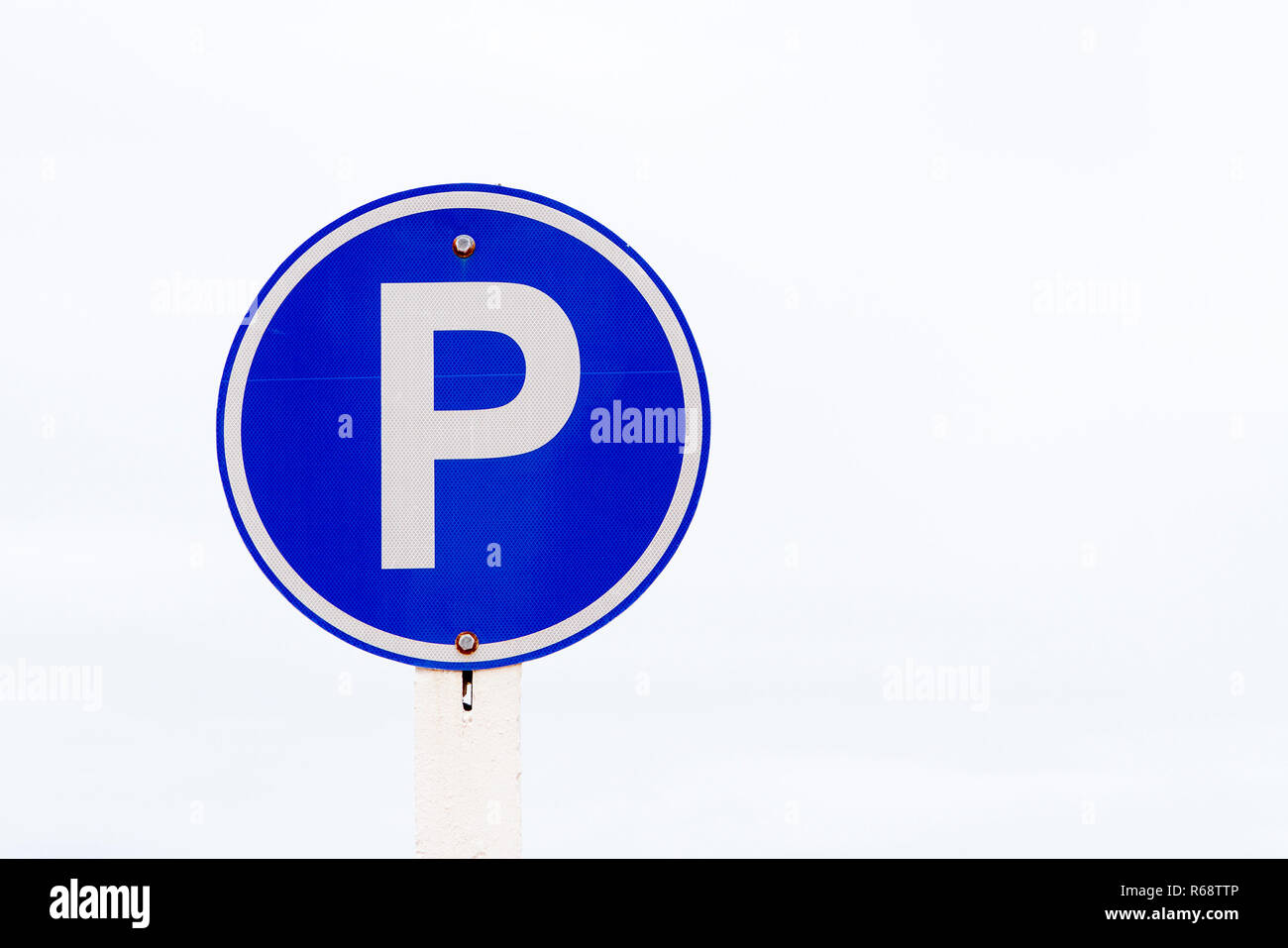 P sign with blue background Stock Photo Alamy