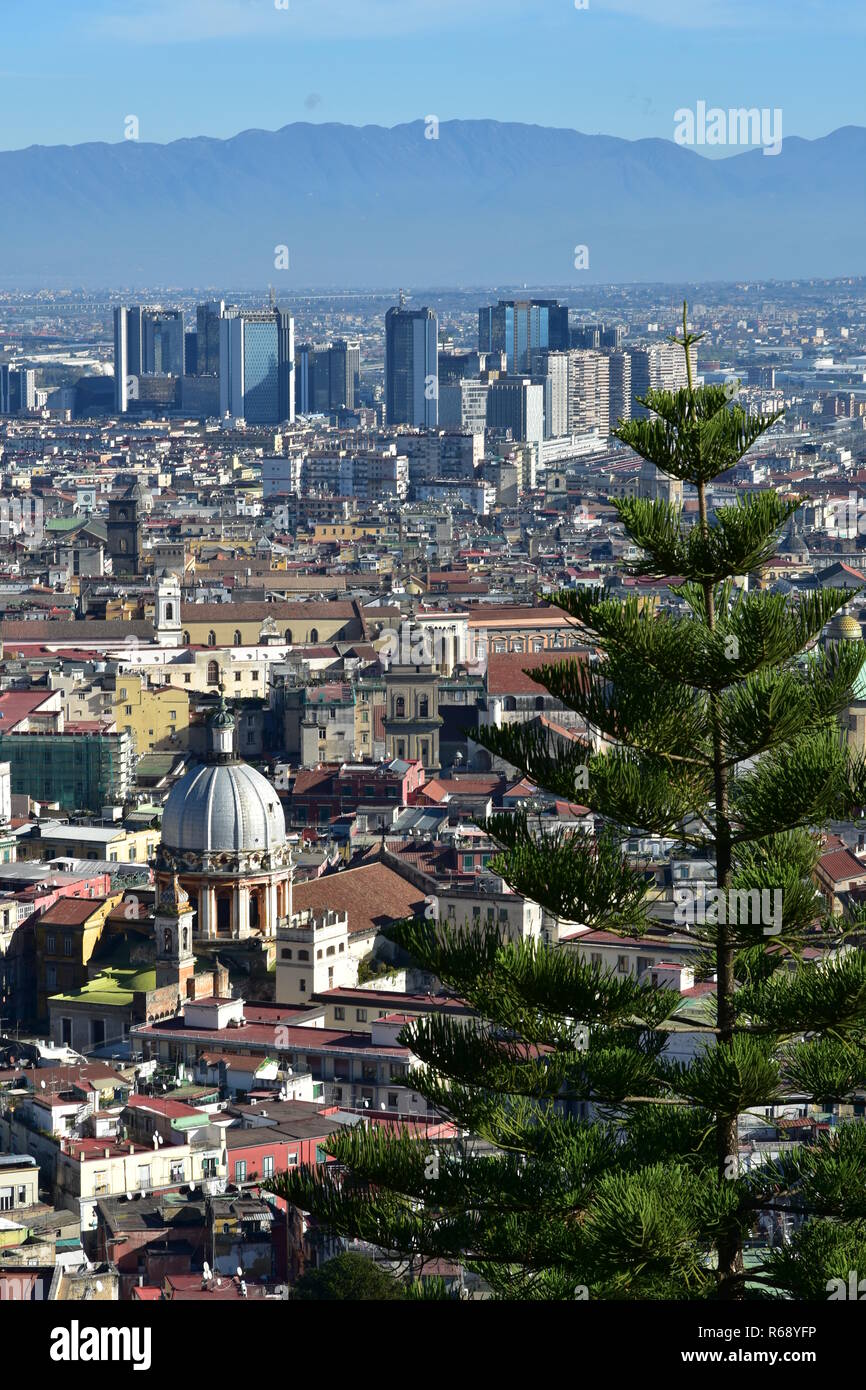 View of the city of Naples Stock Photo