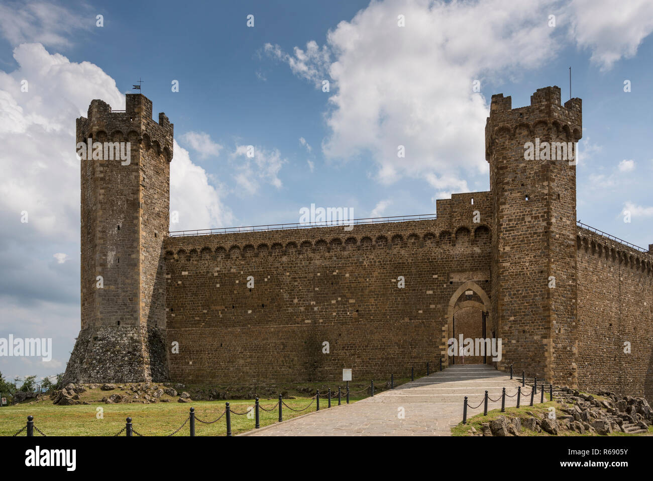 Fortress di Montalcino, Hill town Montalcino, Tuscany, Italy Stock Photo