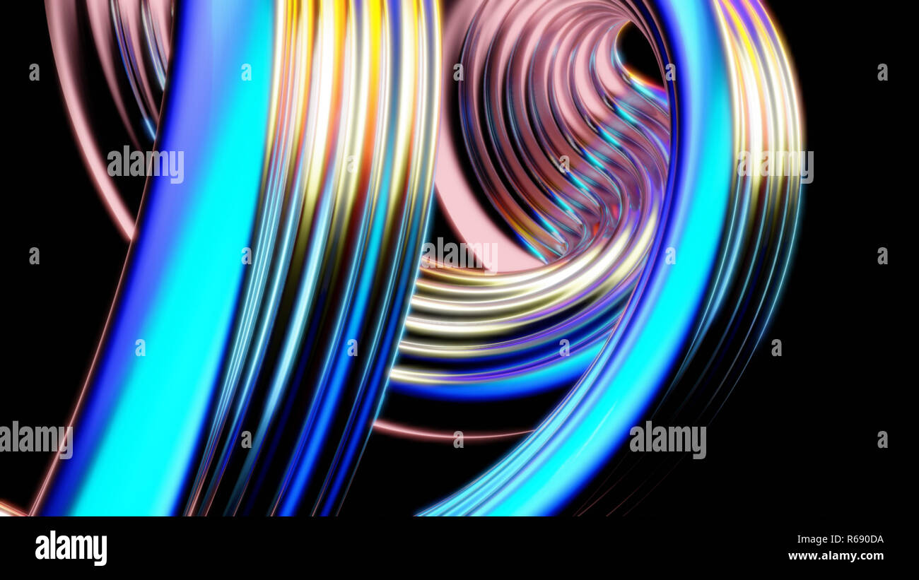Abstract waves - 3D Illustration Stock Photo - Alamy