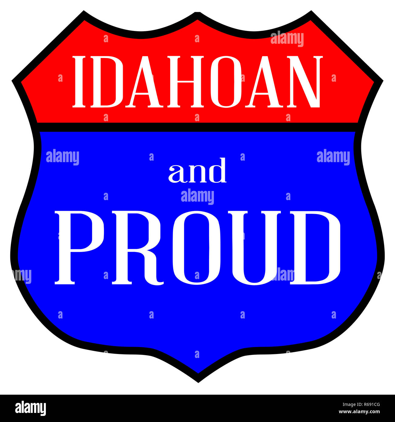 Idahoan And Proud Stock Photo