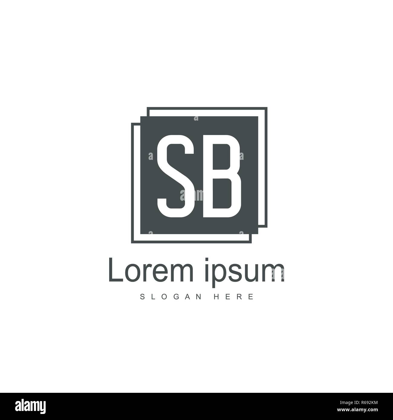SB Letter logo template. Initial letter logo design Stock Vector Image ...