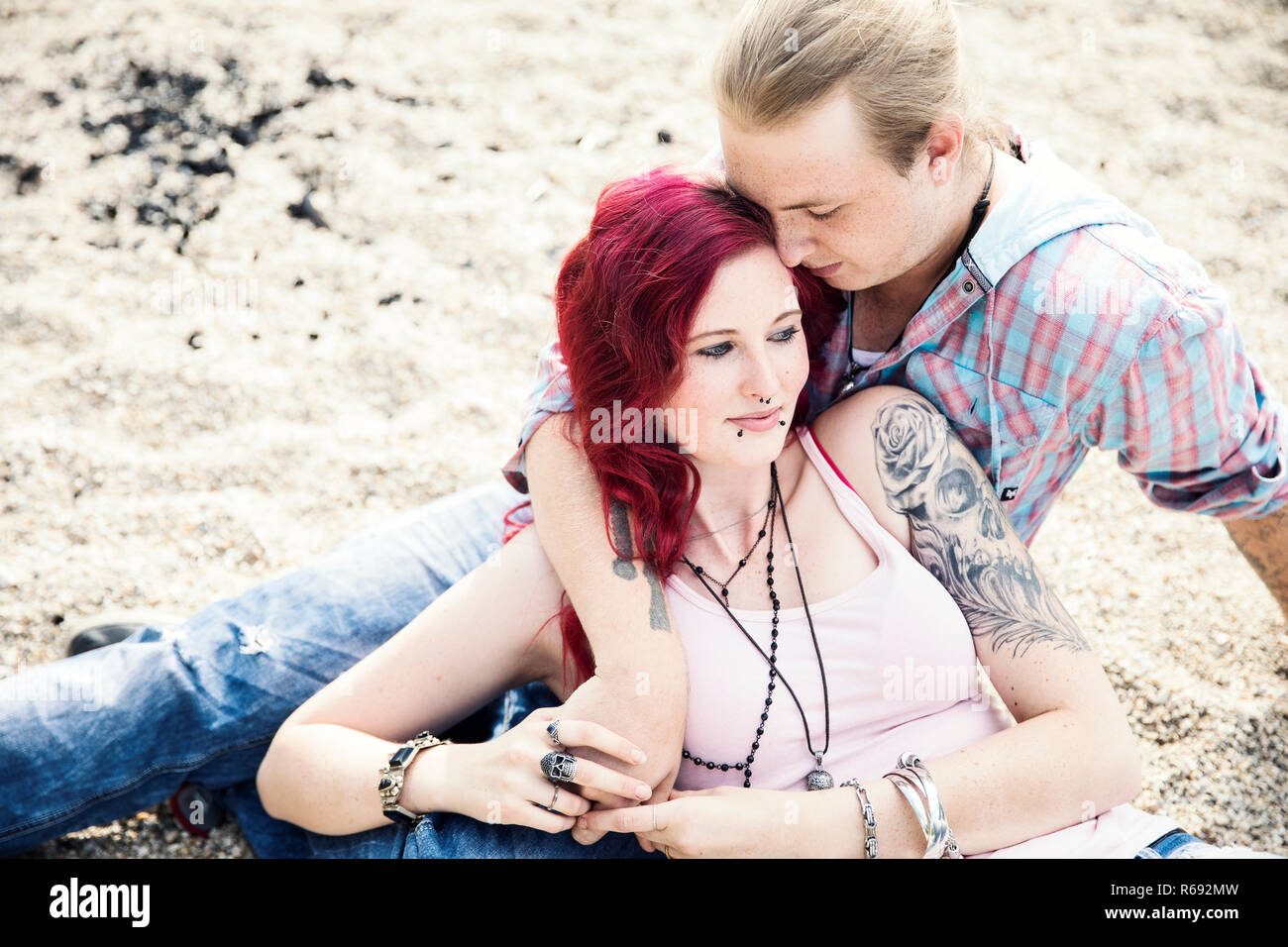 Young man tattoos piercings hi-res stock photography and images - Alamy