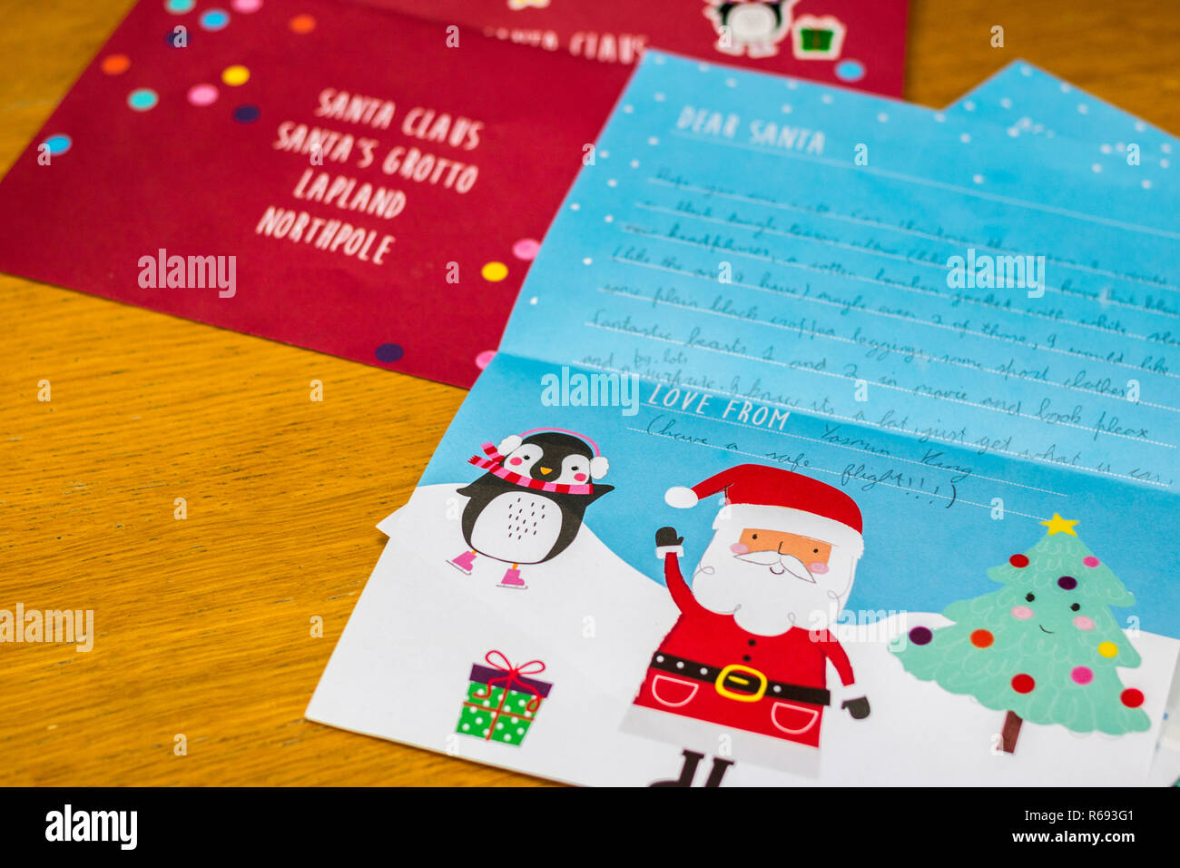 pix How To Write A Letter To Santa Claus alamy