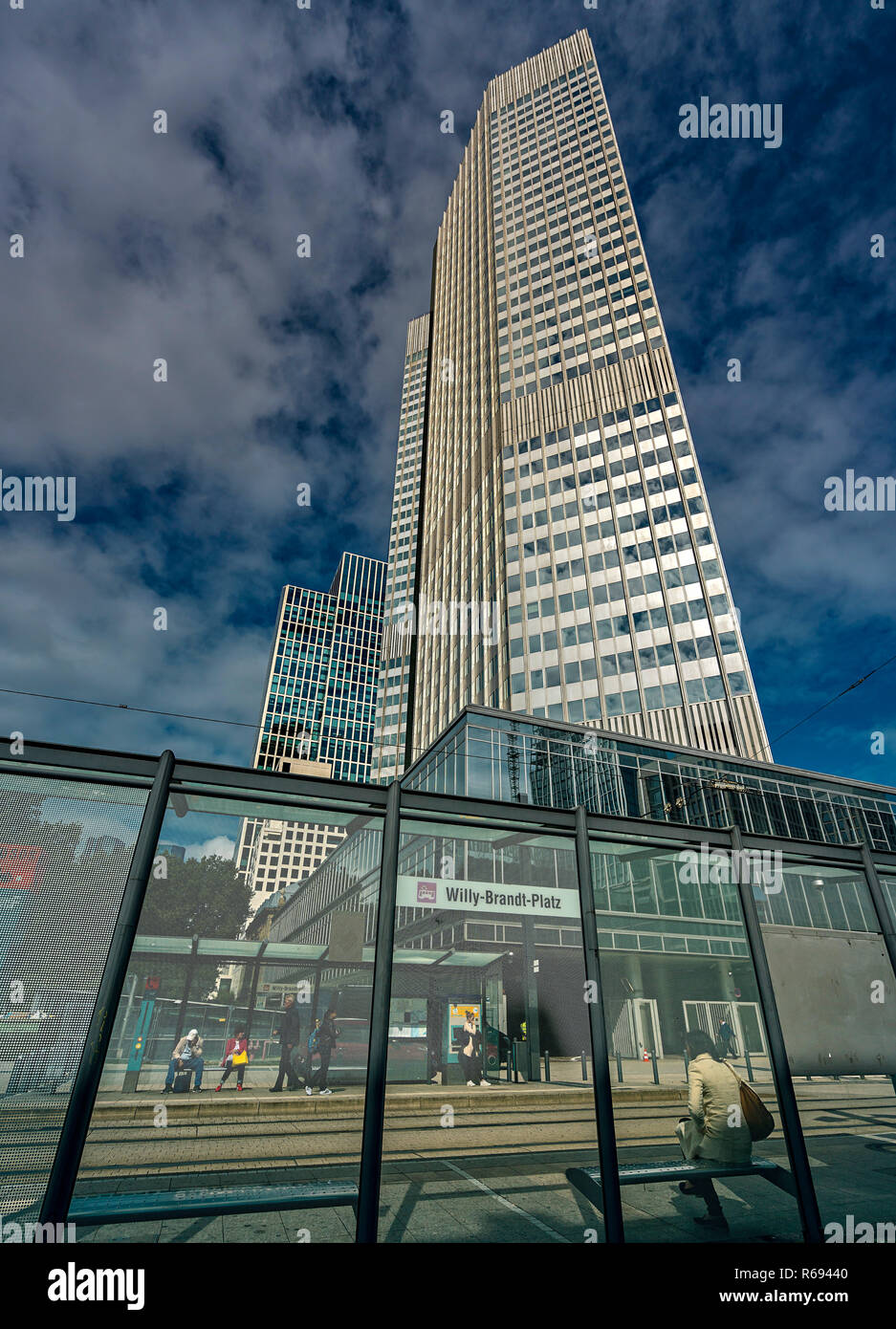 Willy Brandt Platz In Frankfurt Am Main Stock Photo Alamy