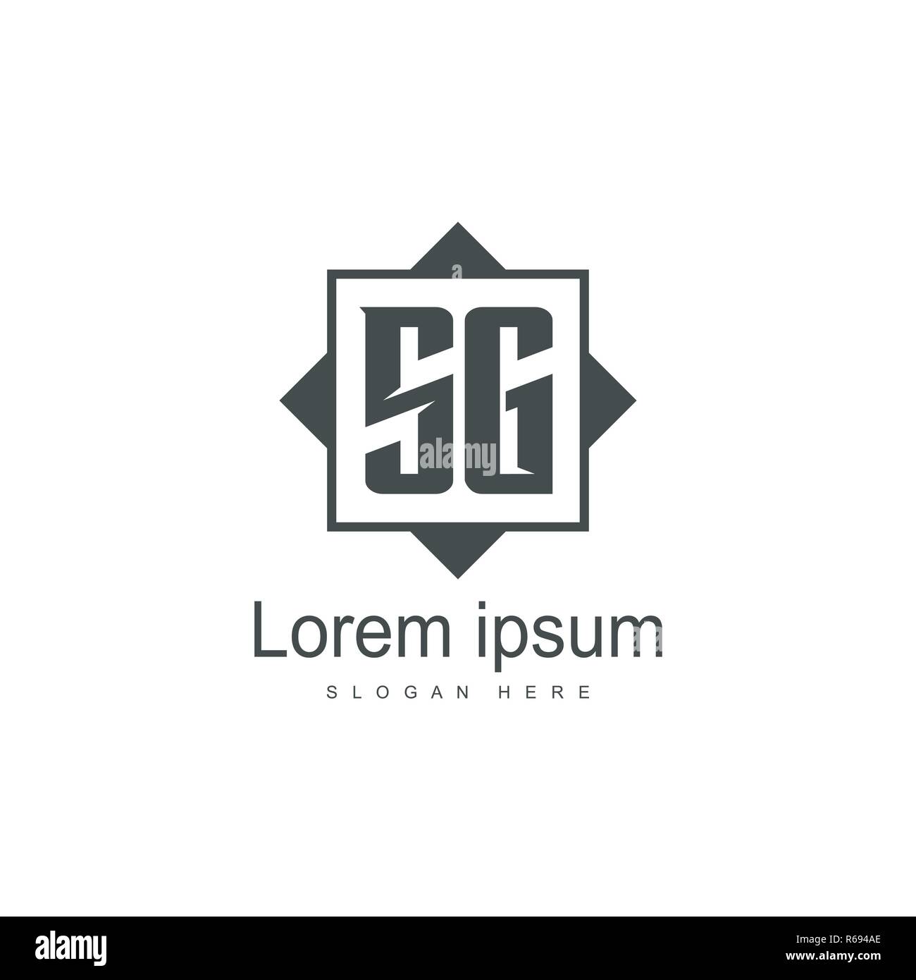 Initial letter SG Logo template design. minimal letter logo Stock Vector  Image & Art - Alamy