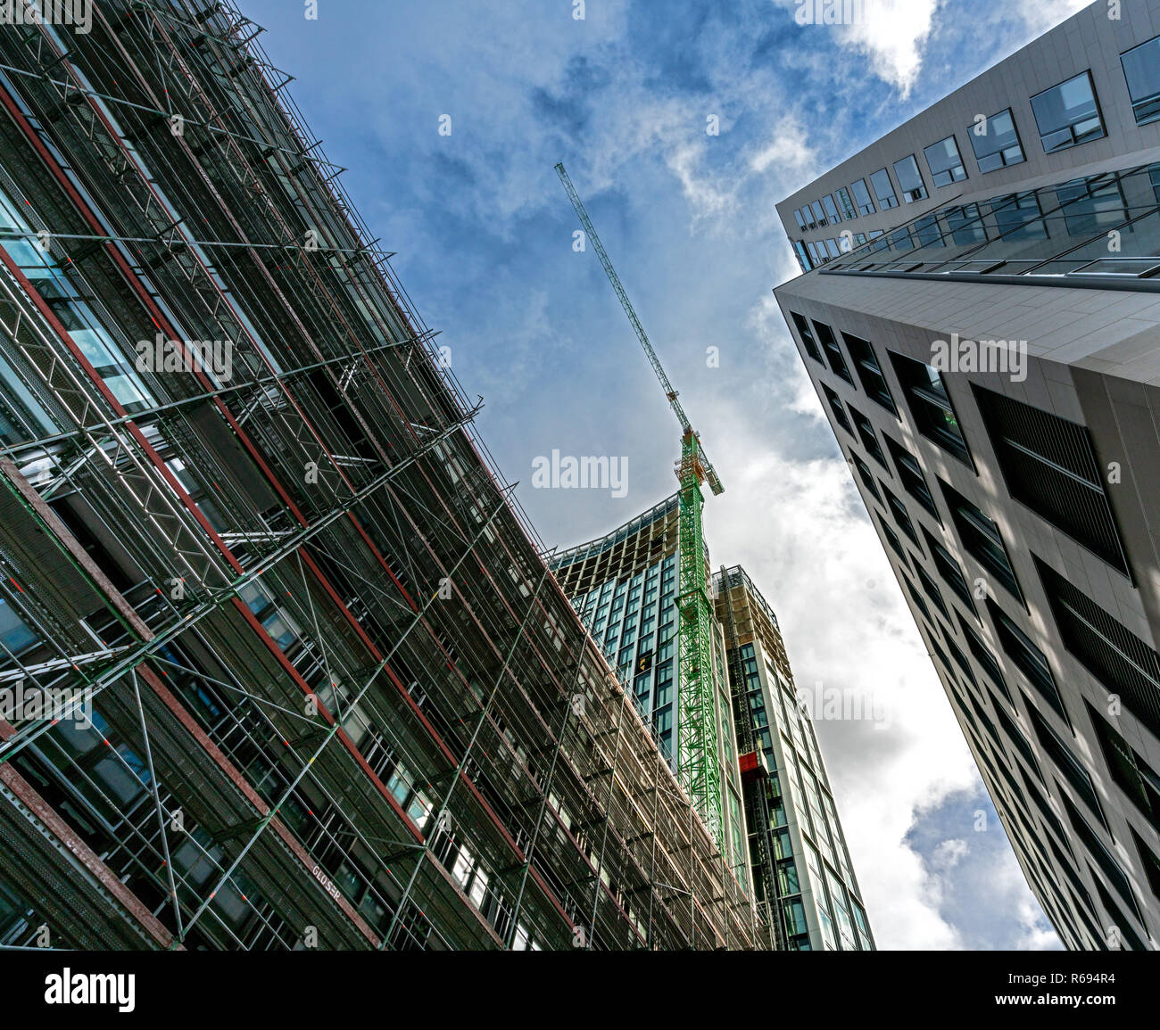 Construction Of A Skyscraper In Frankfurt Am Main Stock Photo - Alamy