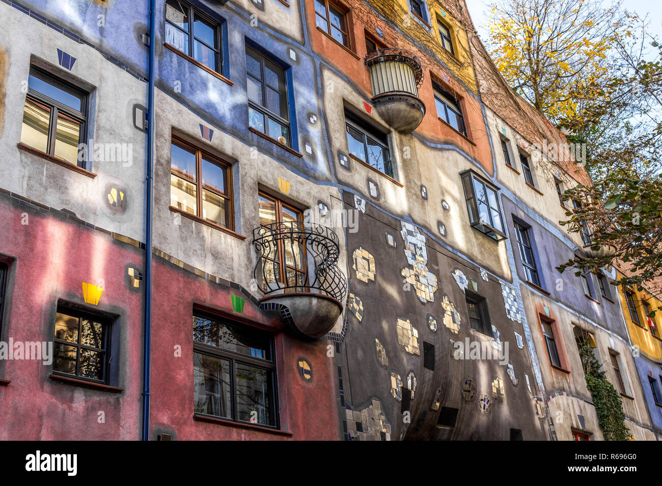 Hundertwasser House, Vienna, Austria Stock Photo