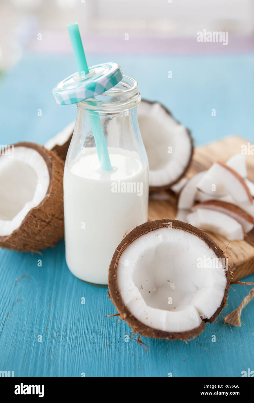 Coconut Milk Stock Photo
