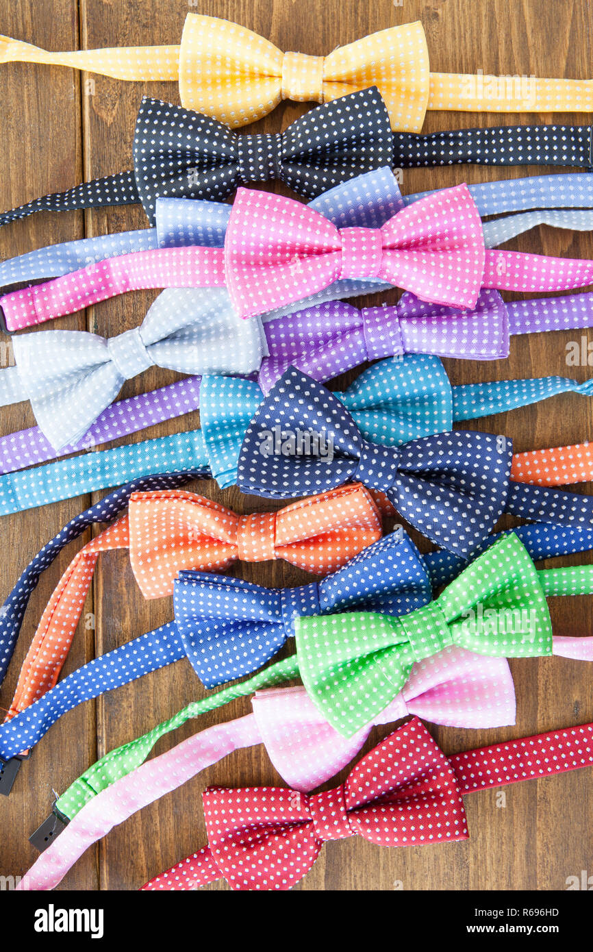 Colorful Bow Ties Stock Photo