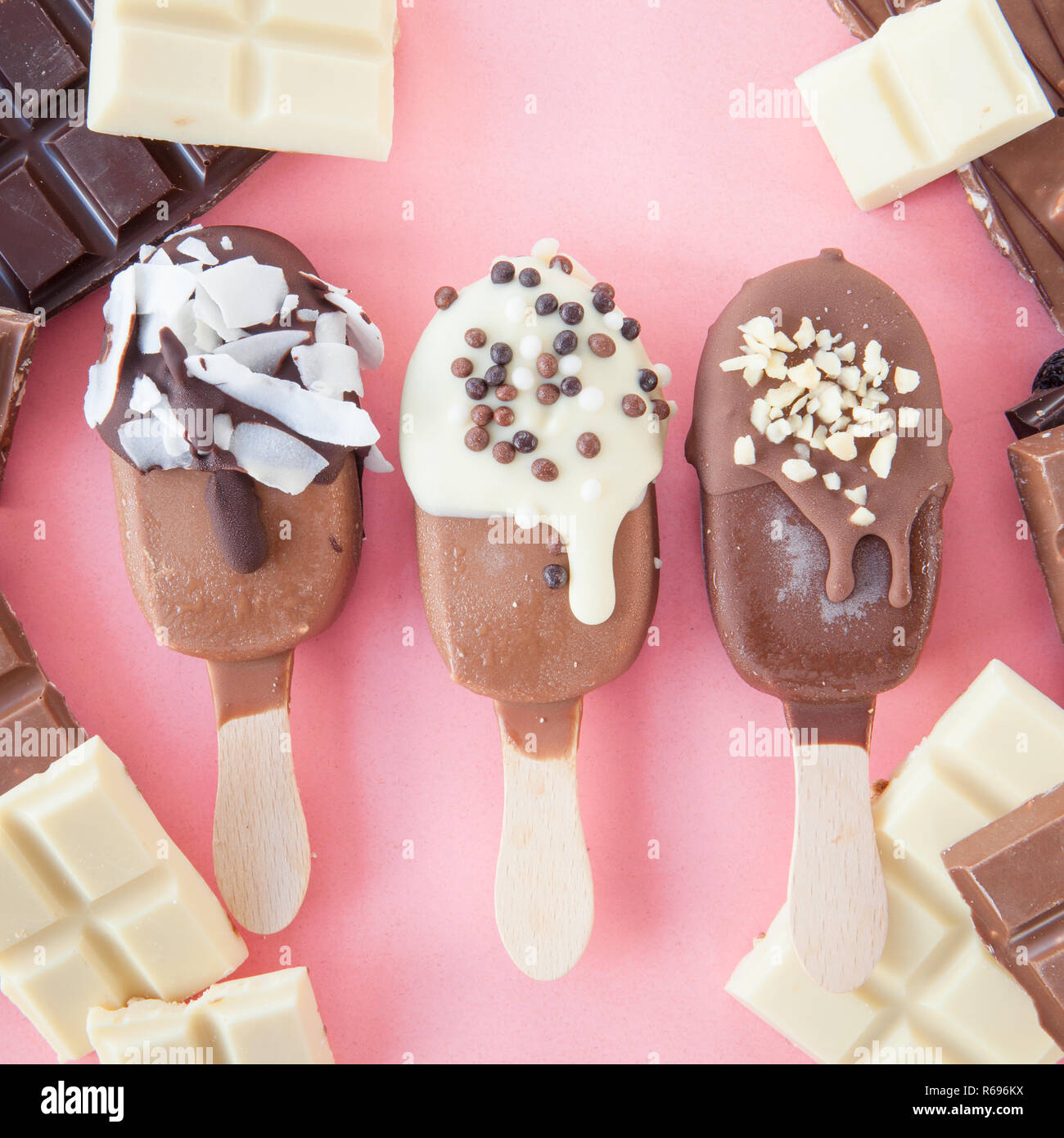 Chocolate Ice Cream Stock Photo Alamy
