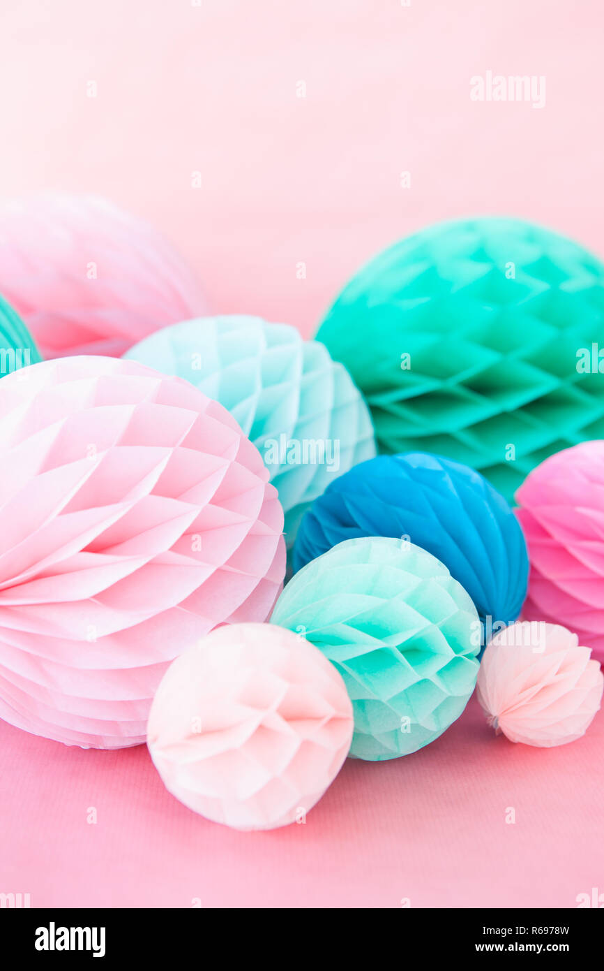 Colorful Party Decorations Stock Photo