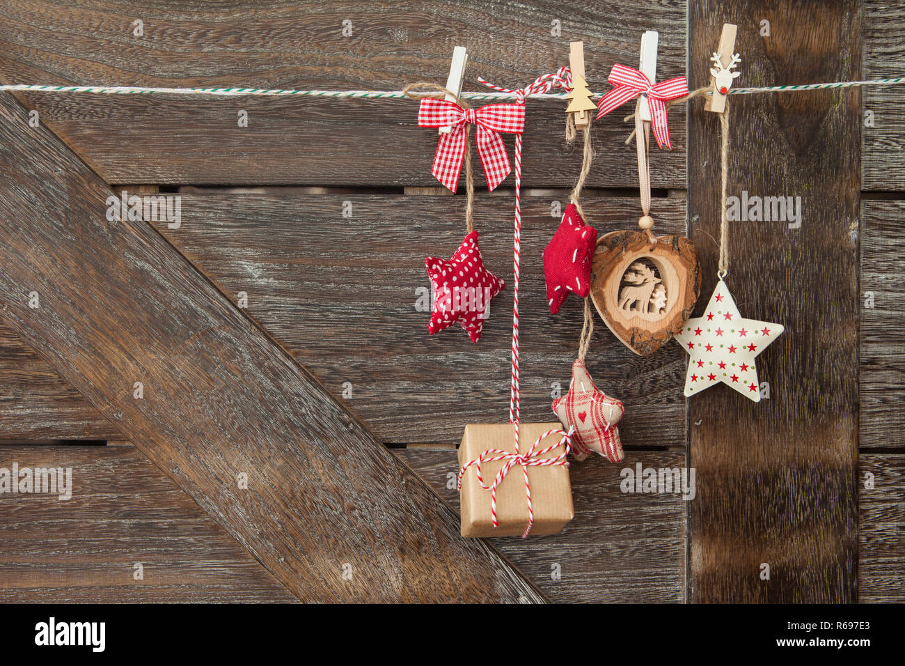 Traditional Christmas Decorations Stock Photo