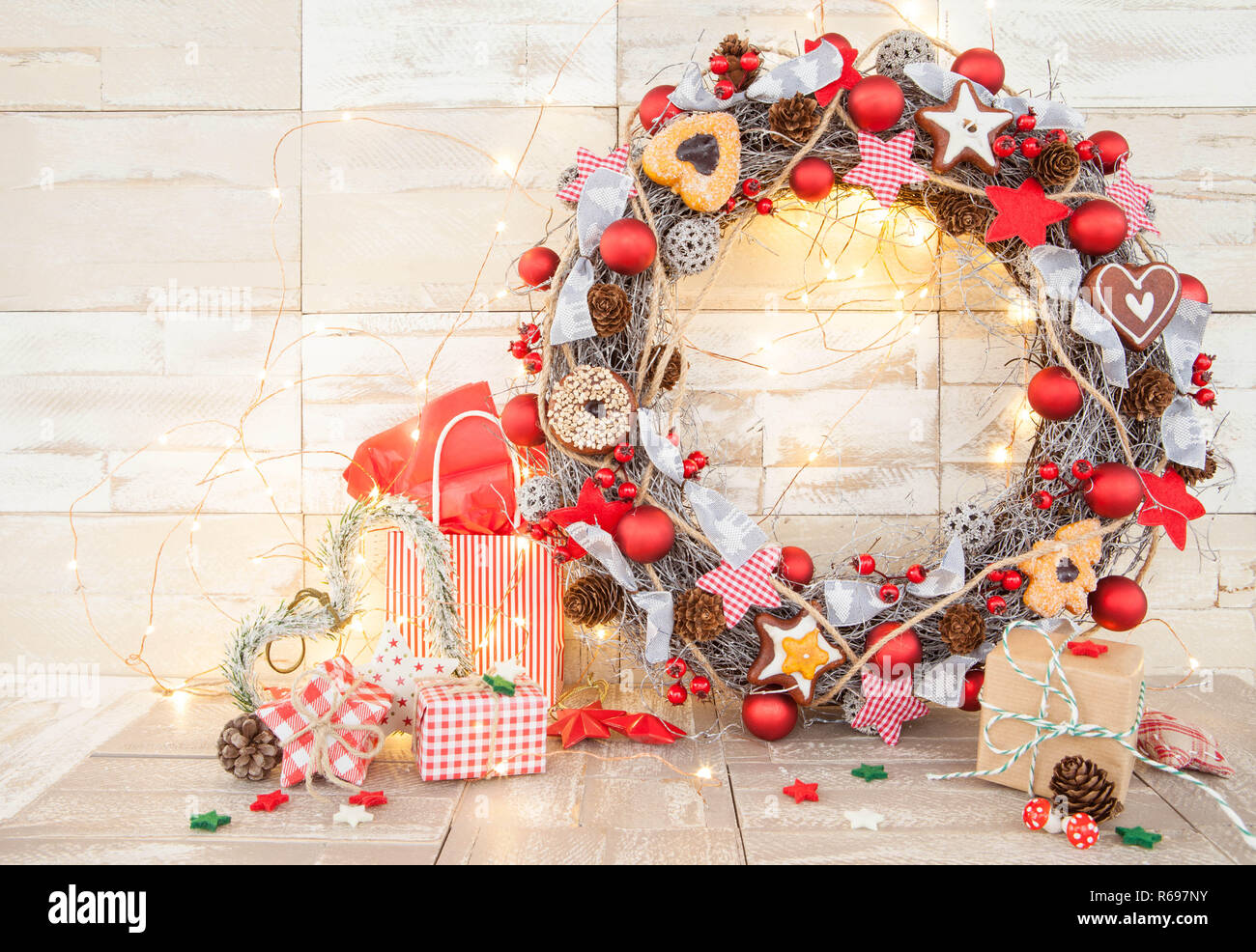 Traditional Christmas Decorations Stock Photo - Alamy