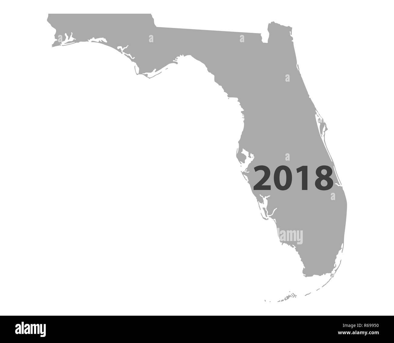 map of florida 2018 Stock Photo Alamy