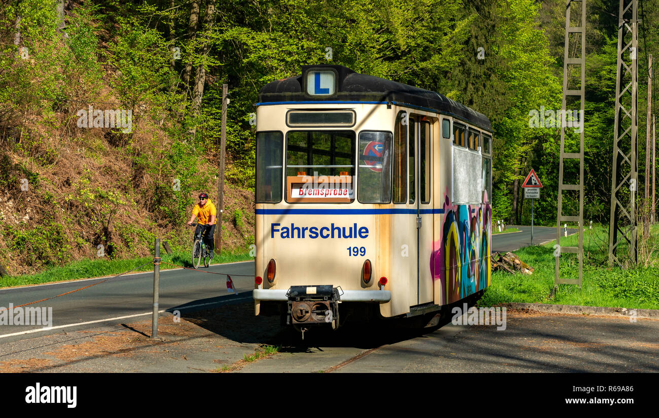 Old Tram Of The Kirnitzschtalbahn Stock Photo