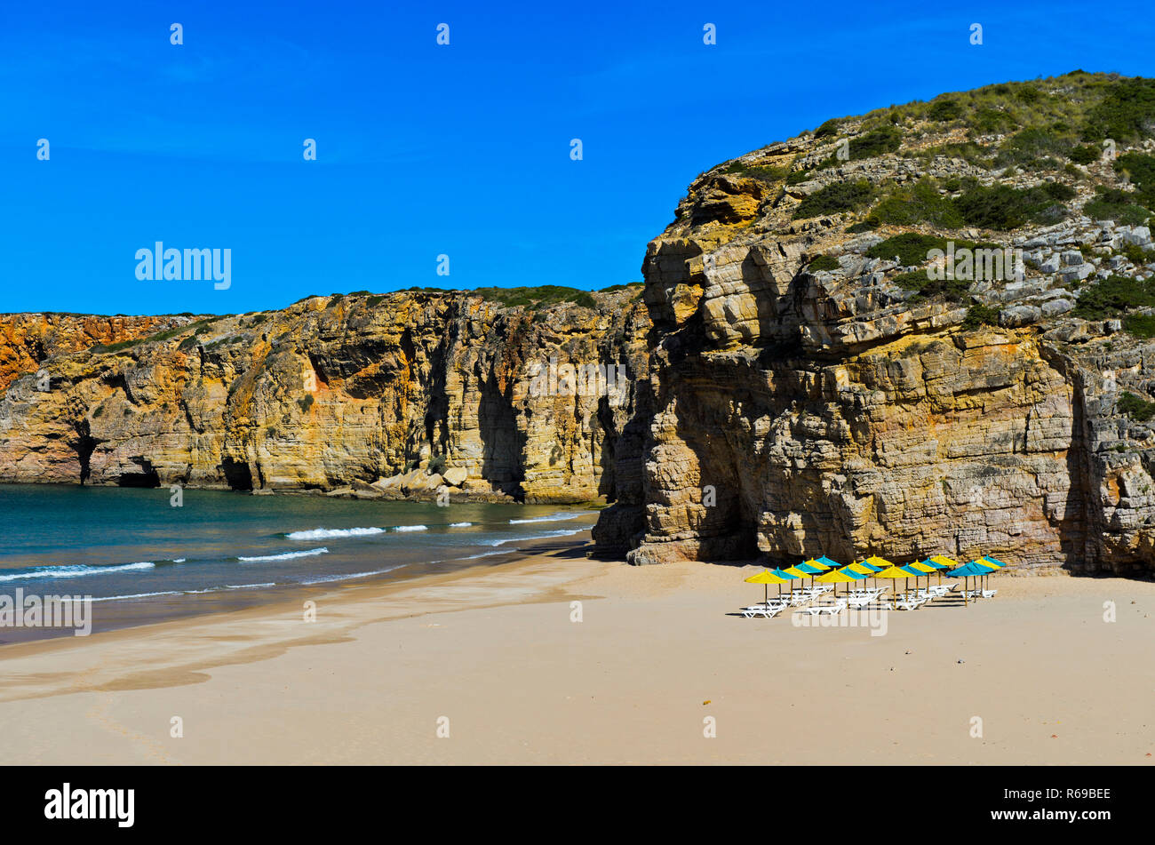 Beliche Beach Praia Do Beliche, Algarve, Portugal Stock Photo