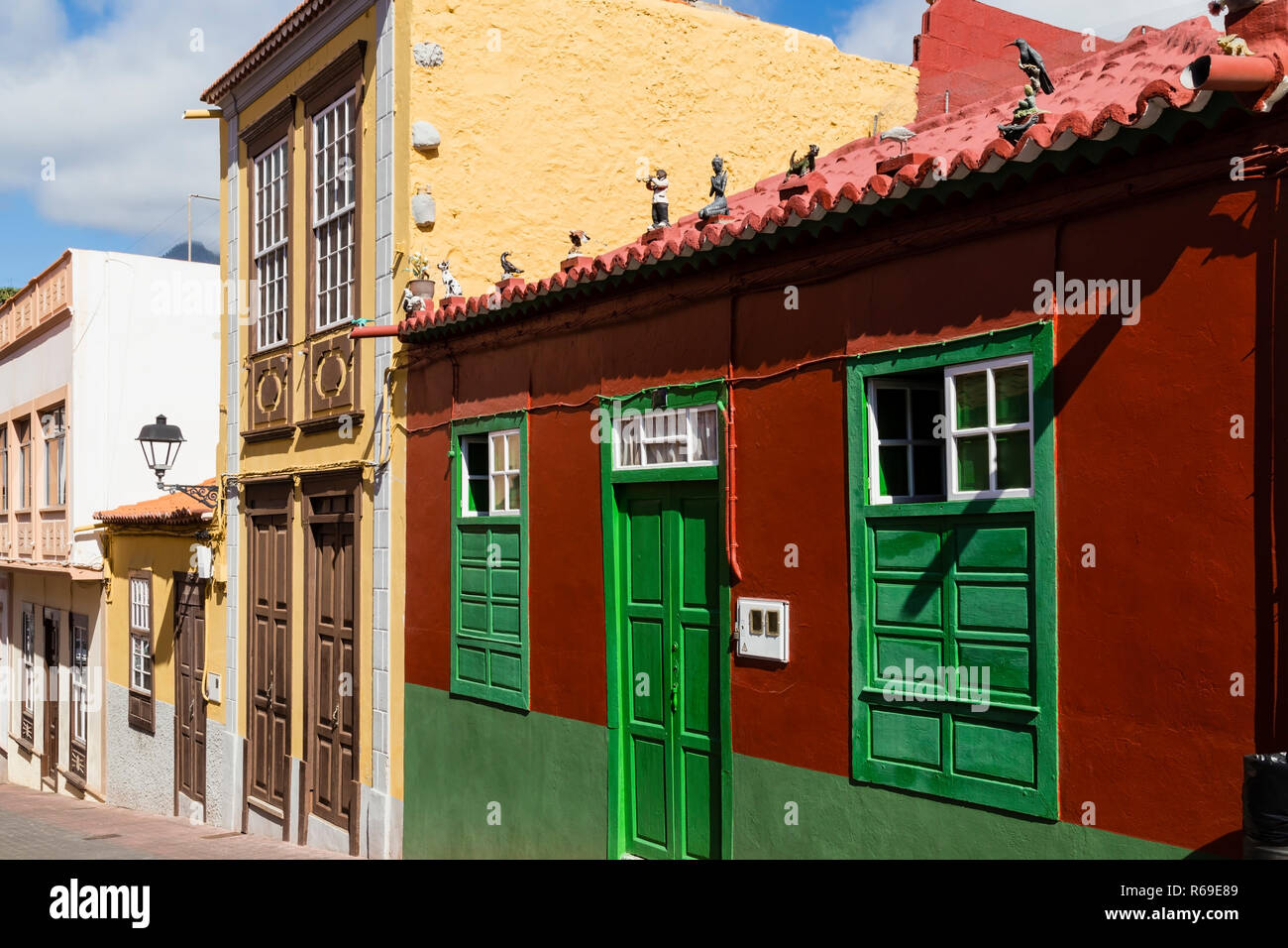 Houses In Tazacorte On La Palma, Kanarische Insel, Spain Stock Photo
