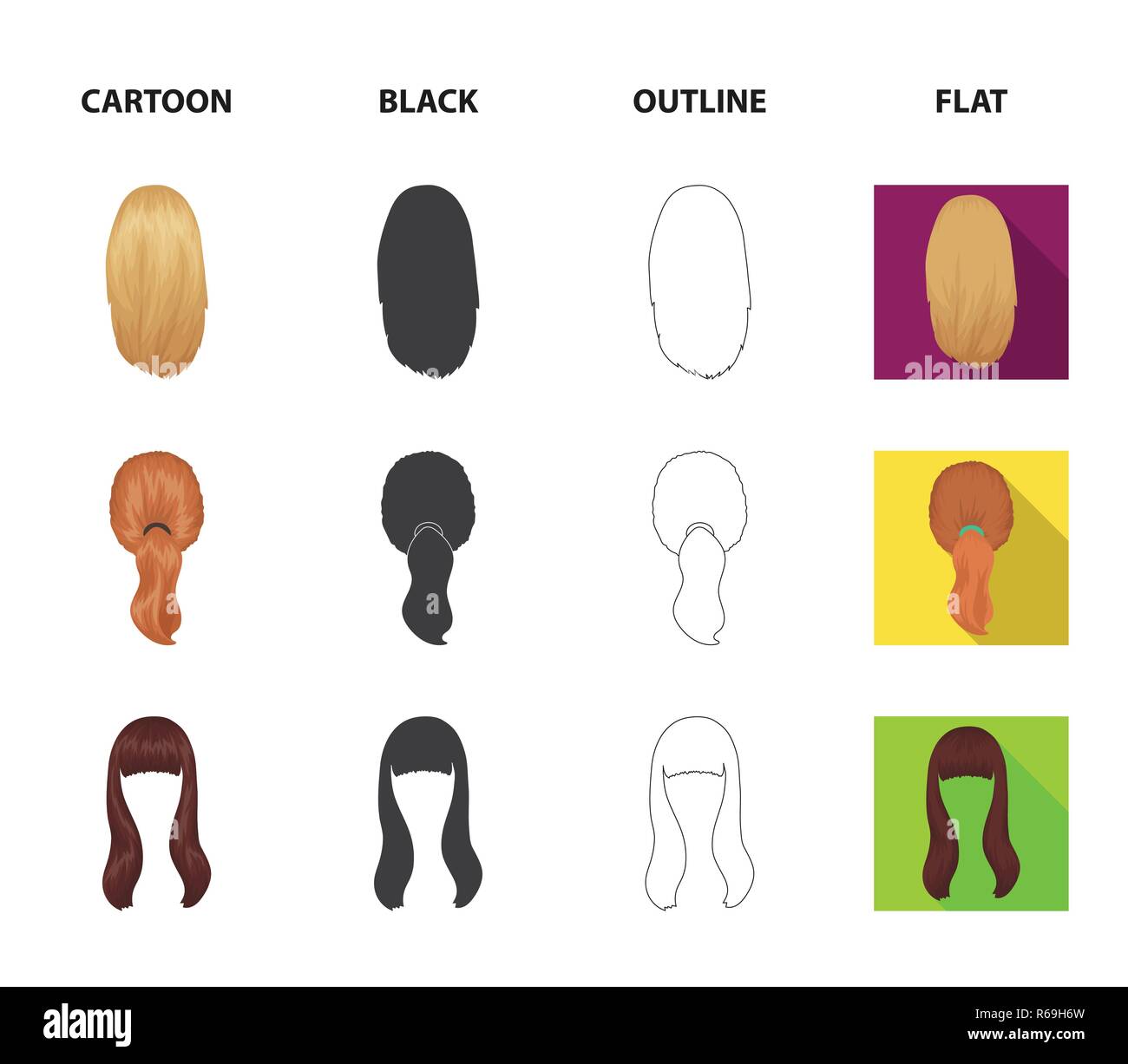 https://c8.alamy.com/comp/R69H6W/light-braid-fish-tail-and-other-types-of-hairstyles-back-hairstyle-set-collection-icons-in-cartoonblackoutlineflat-style-vector-symbol-stock-illu-R69H6W.jpg