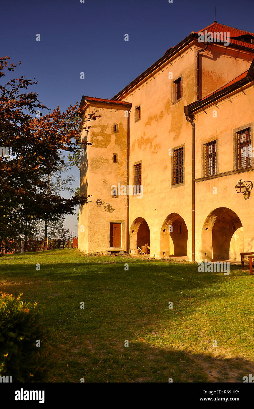 Schloß Grafenstein, Burg Grabstejn, Tschechische Republik, Böhmen, Nordböhmen Stock Photo