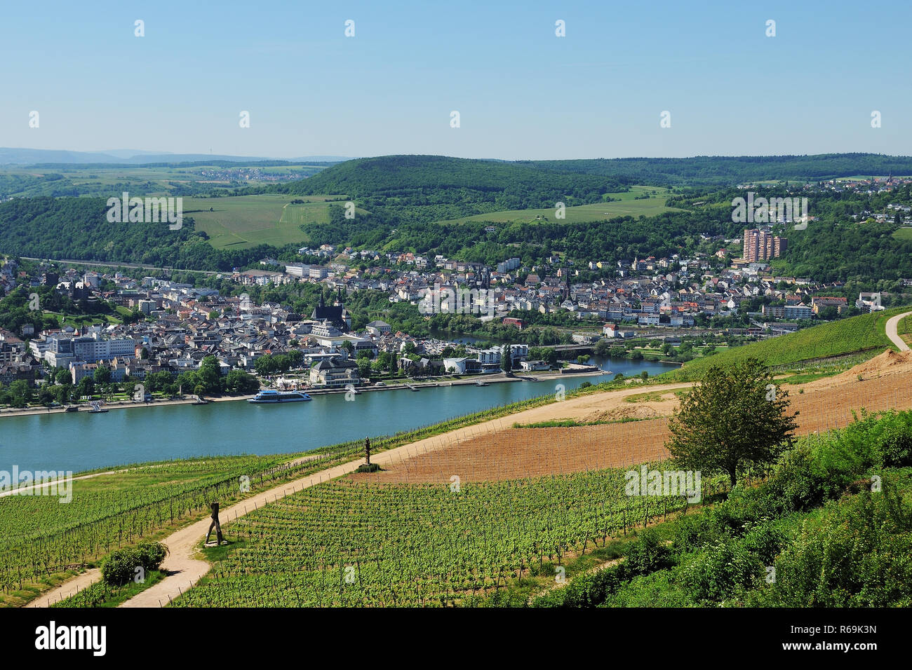 City Bingen In The Middle Rhine Valley Stock Photo Alamy