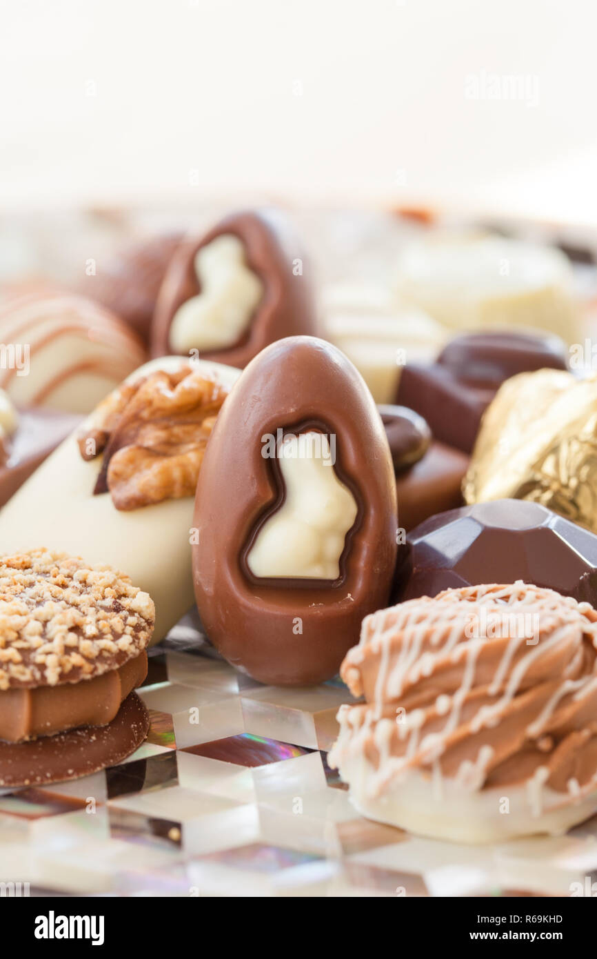 Variety Of Chocolates Stock Photo