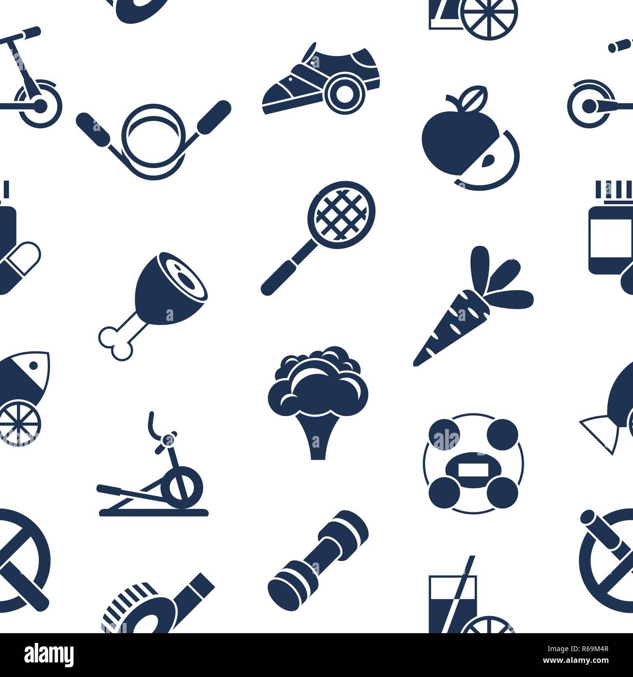 Digital vector healthy activity lifestyle icons set infographics ...
