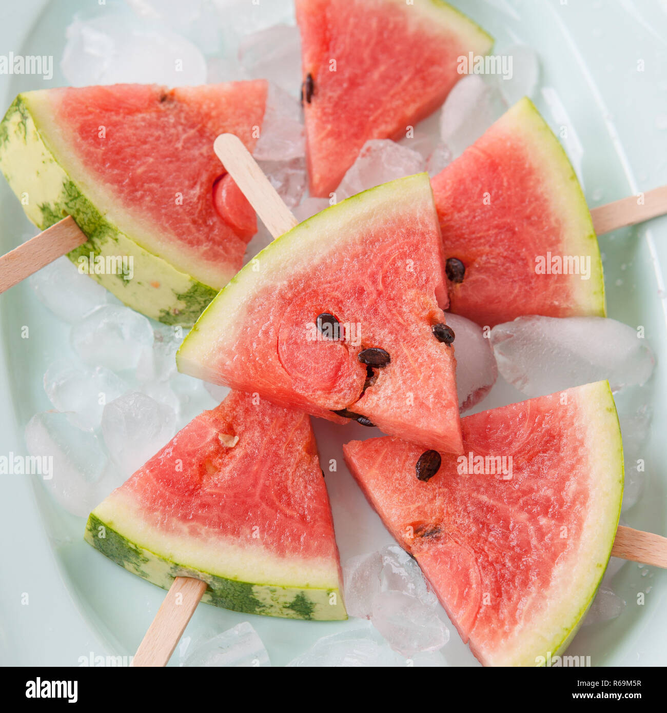 Water Melon Popsicles Stock Photo Alamy