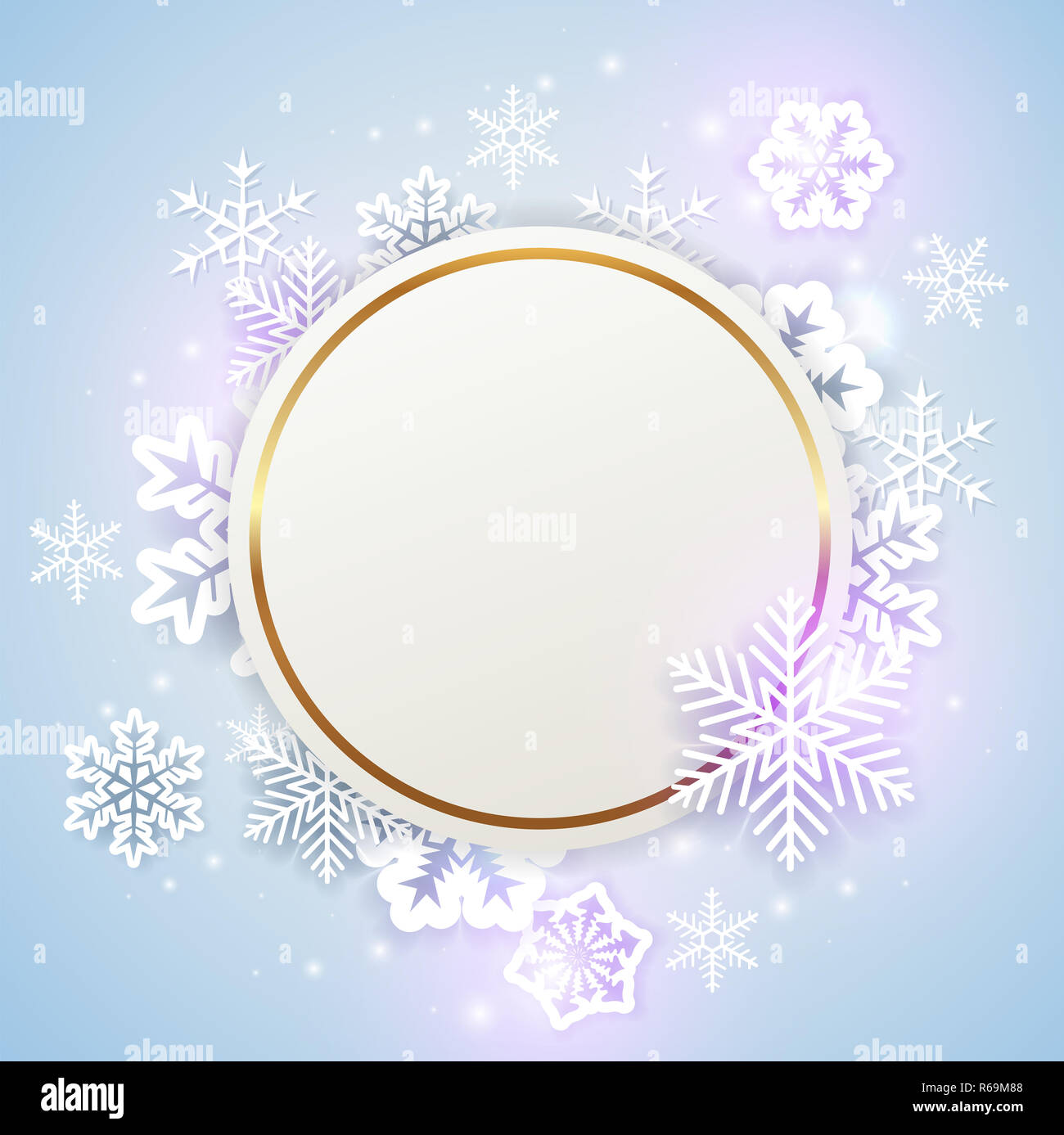 Snowflake Frame Round