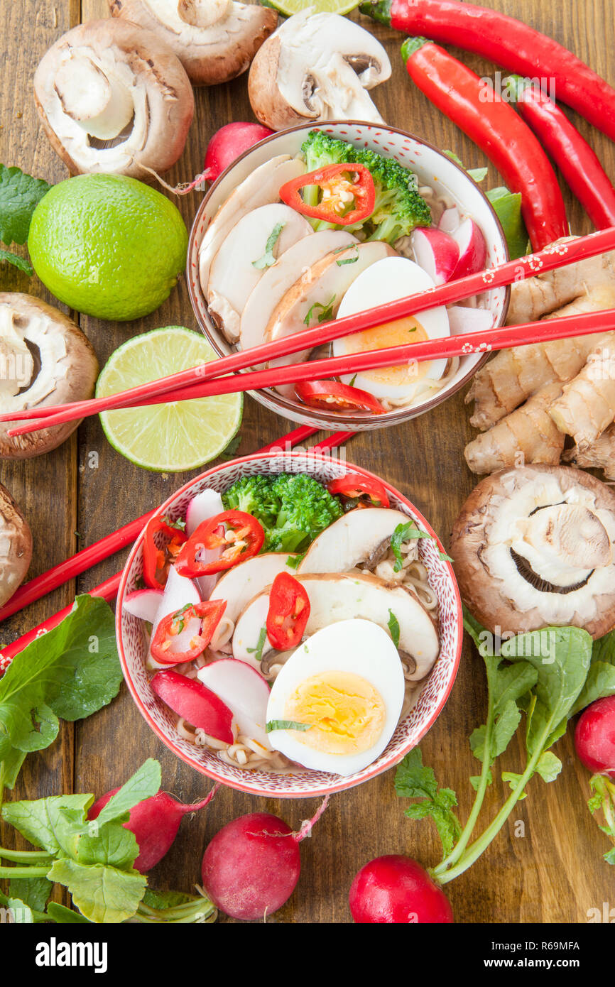 Asian Noodle Soup Stock Photo - Alamy