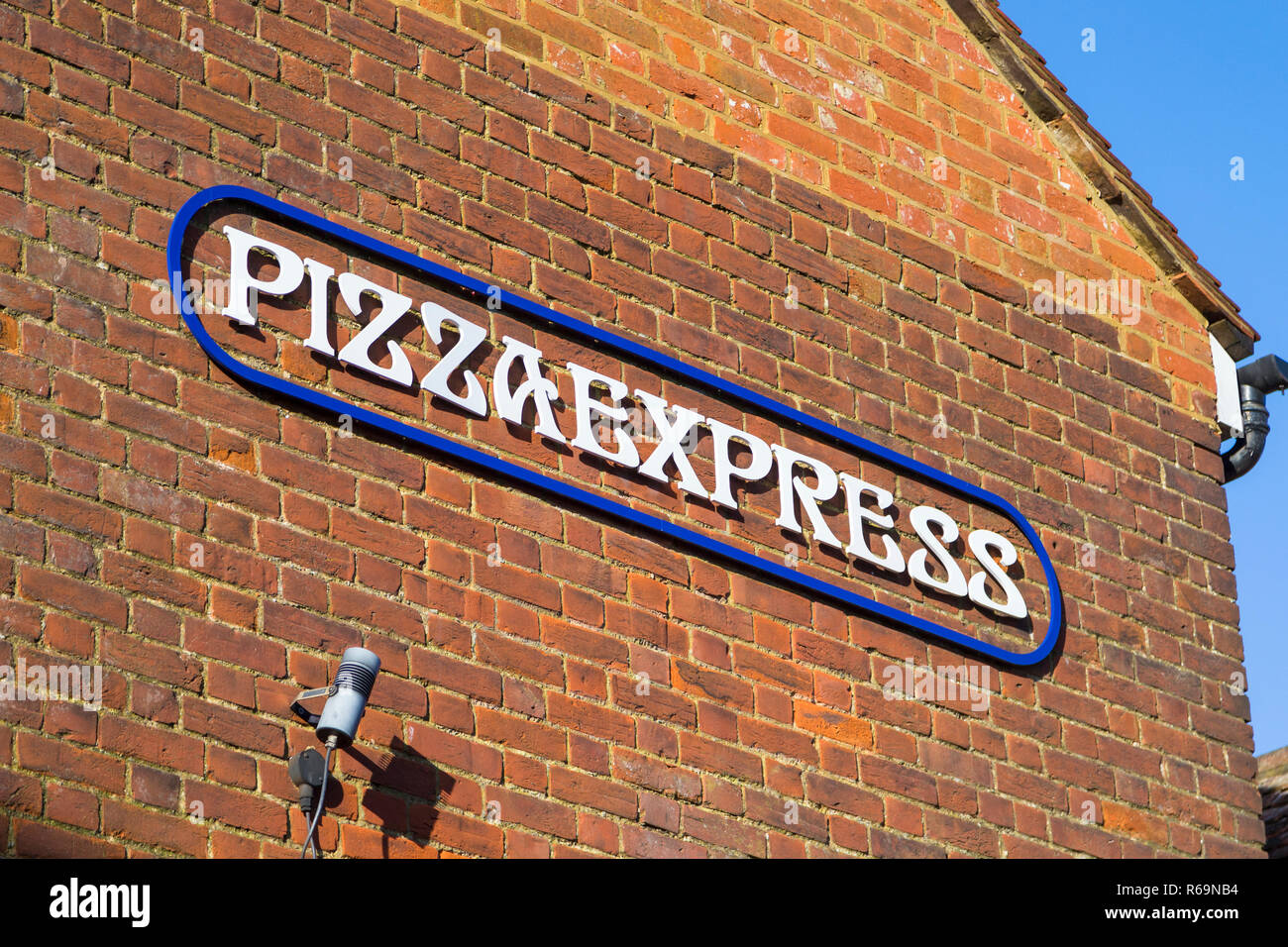 Pizza express sign, ashford town centre, kent, uk Stock Photo Alamy