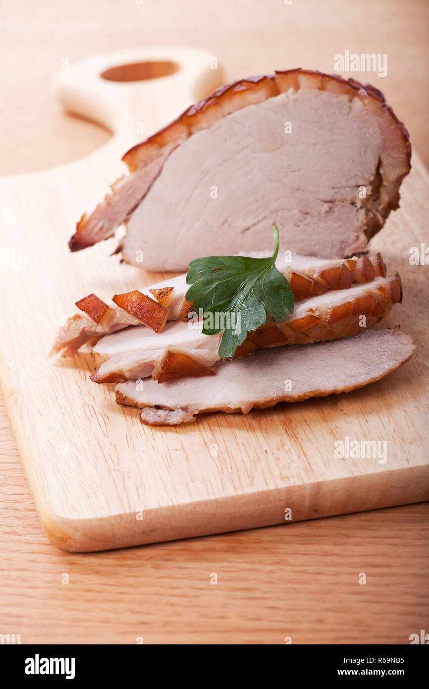 Roast Pork Stock Photo