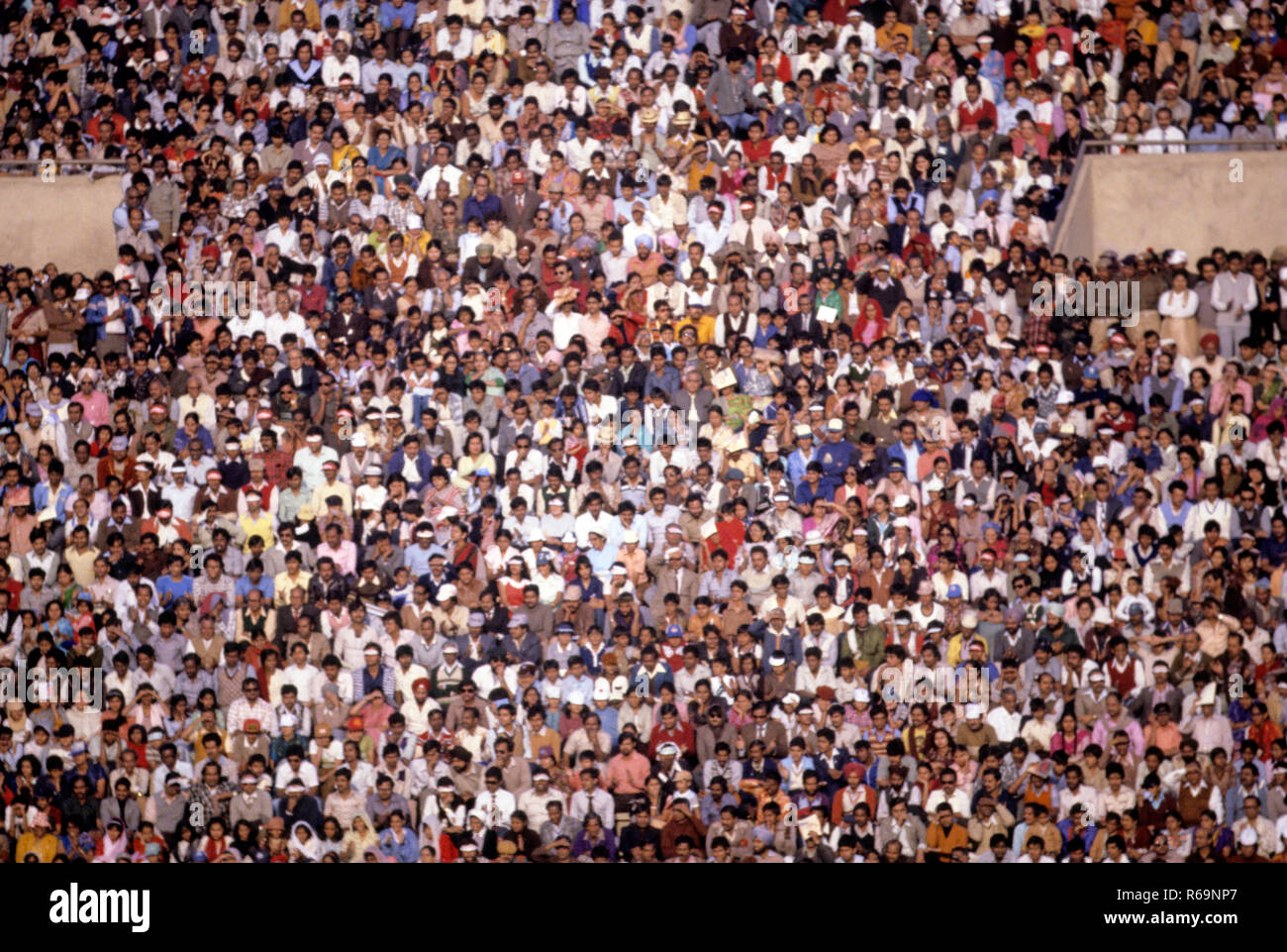 crowd, india Stock Photo