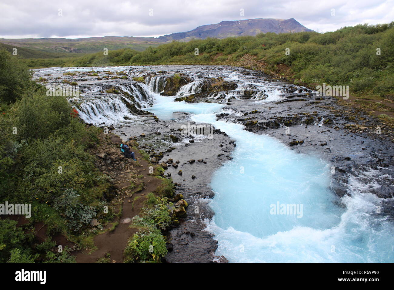 Bruarfoss Waterfall, Bruara River, Iceland, August 22, 2018. (CTK Photo/Jitka Bojanovska) Stock Photo