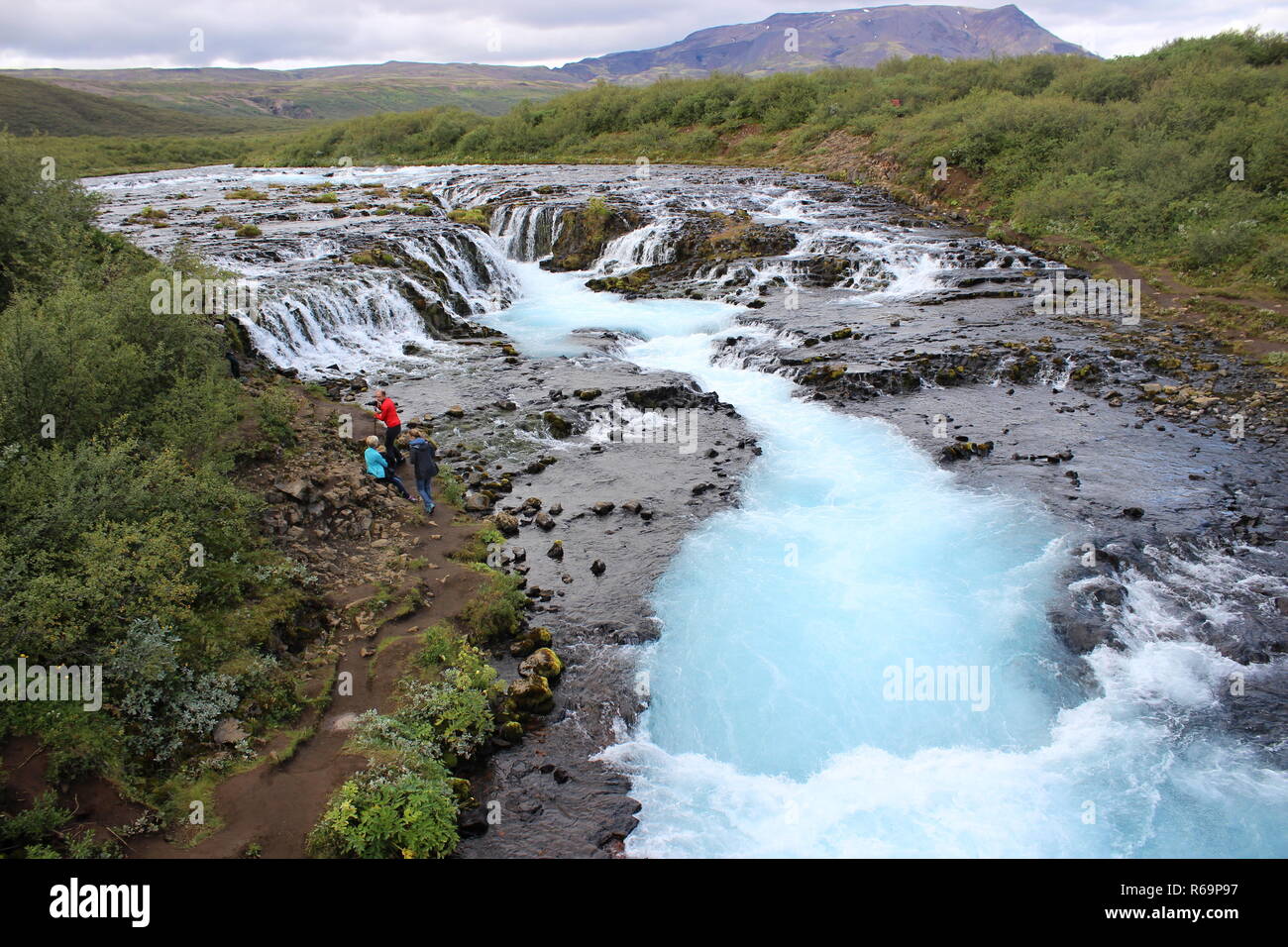 Bruarfoss Waterfall, Bruara River, Iceland, August 22, 2018. (CTK Photo/Jitka Bojanovska) Stock Photo