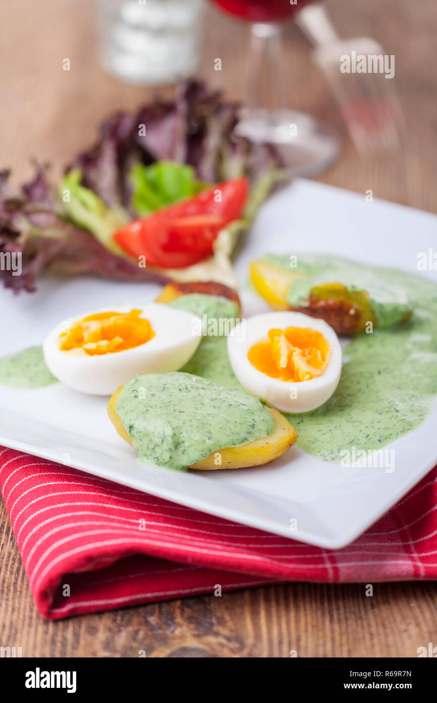 Green Sauce Stock Photo