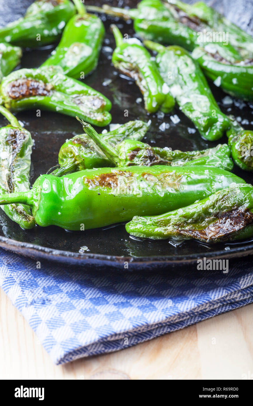 Pimientos De Padron Stock Photo