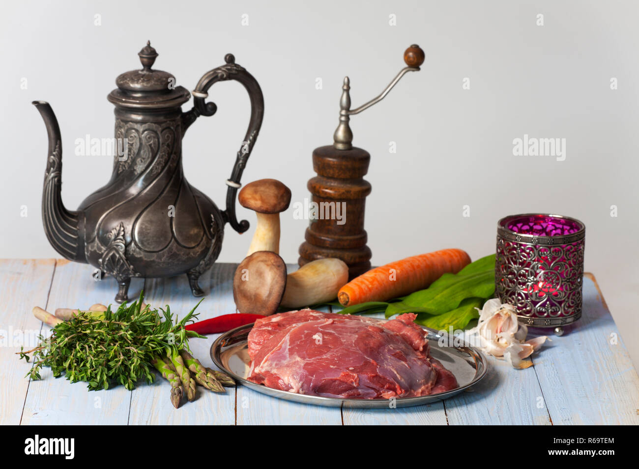 Raw Lamb Meat Stock Photo Alamy