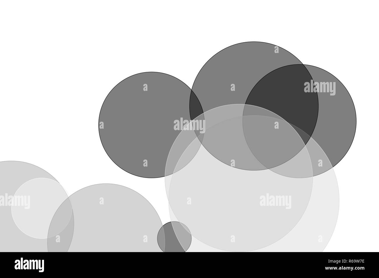 Abstract grey circles illustration background Stock Photo Alamy