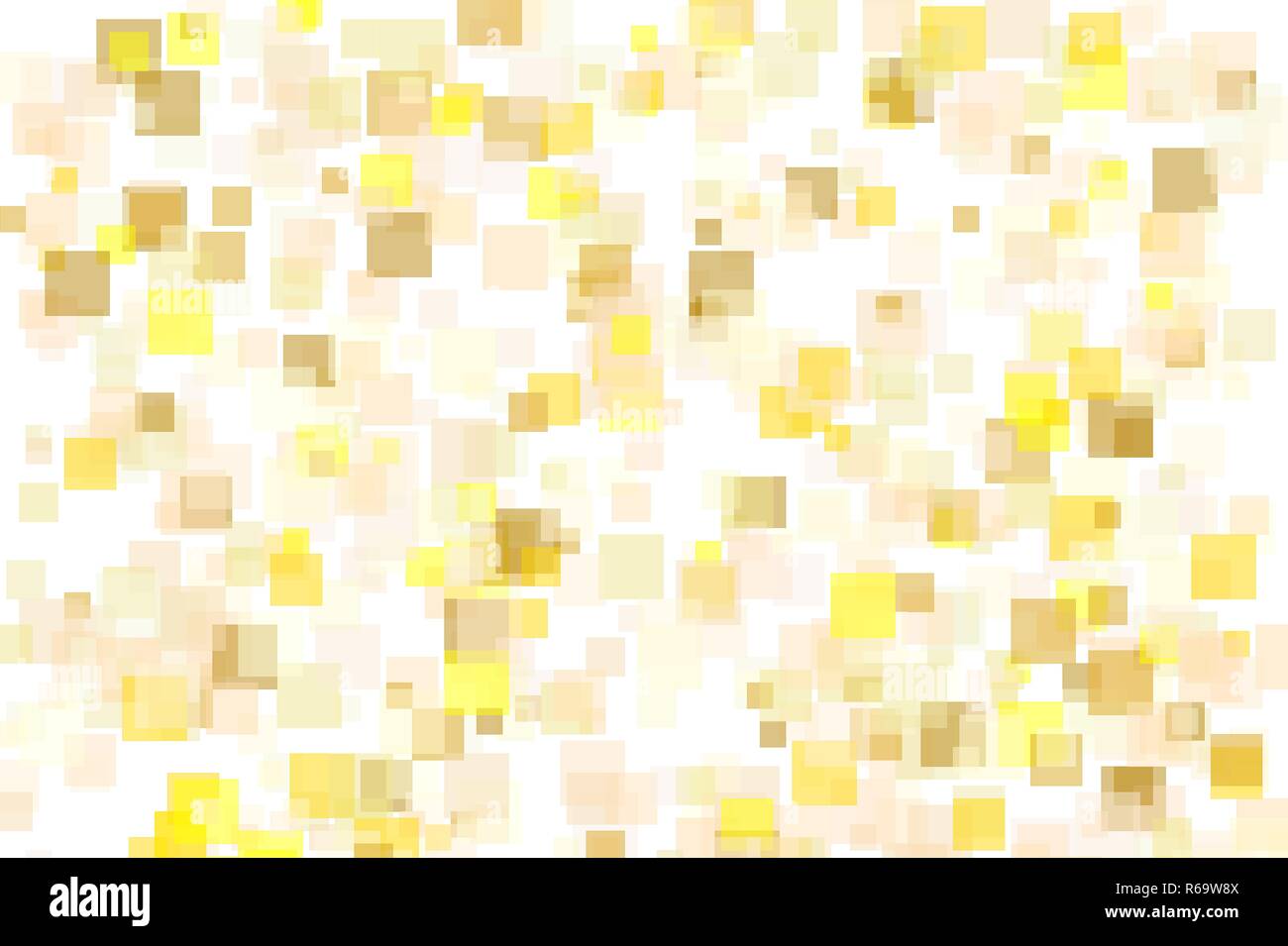 Abstract yellow squares illustration background Stock Photo - Alamy