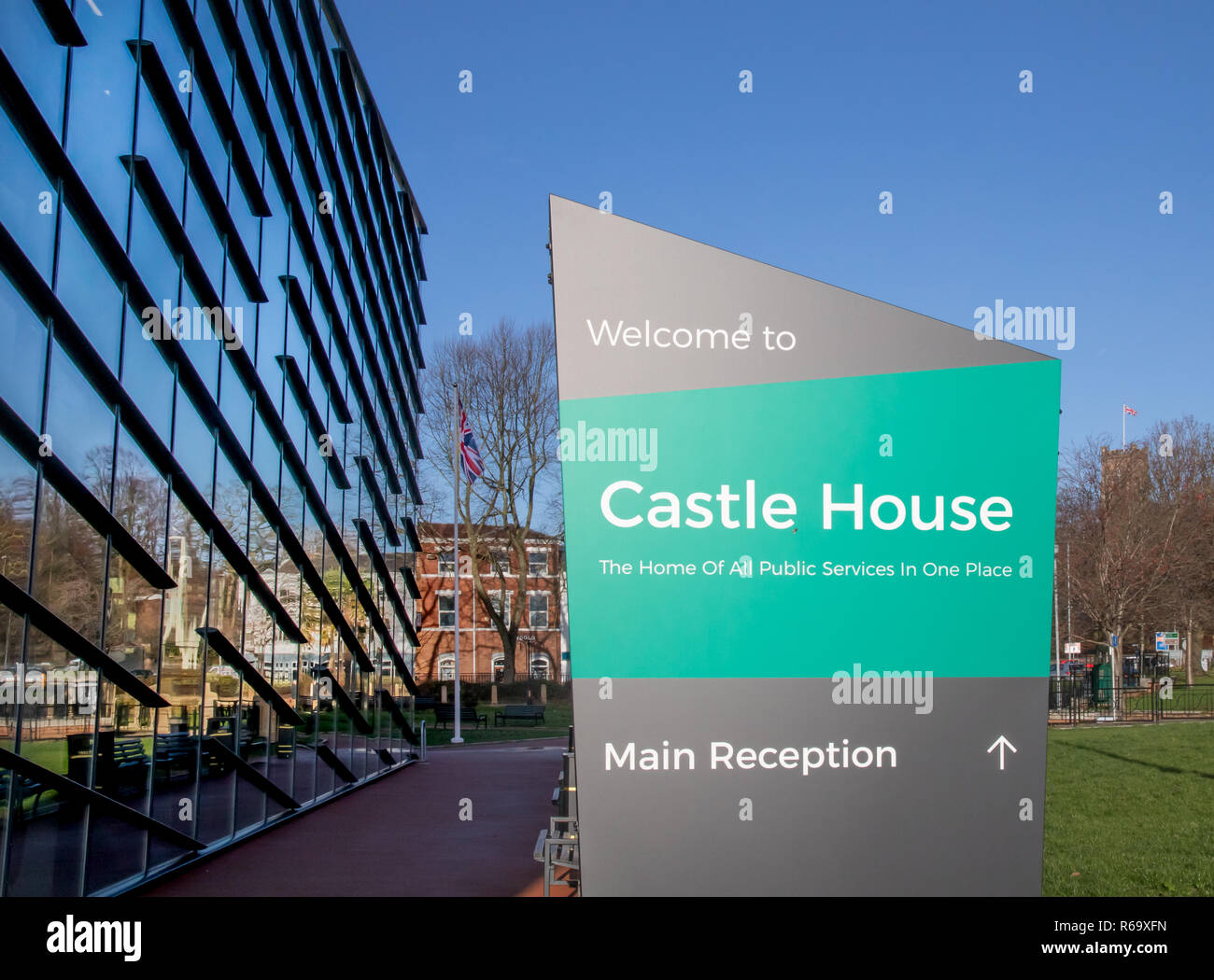 The newly opened Castle House Borough Council Offices of Newcastle
