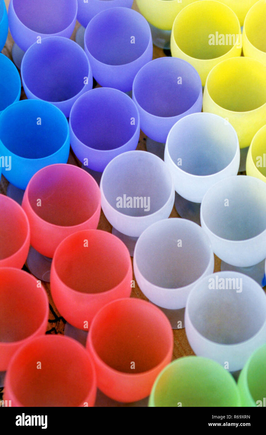 Colorful glass Stock Photo