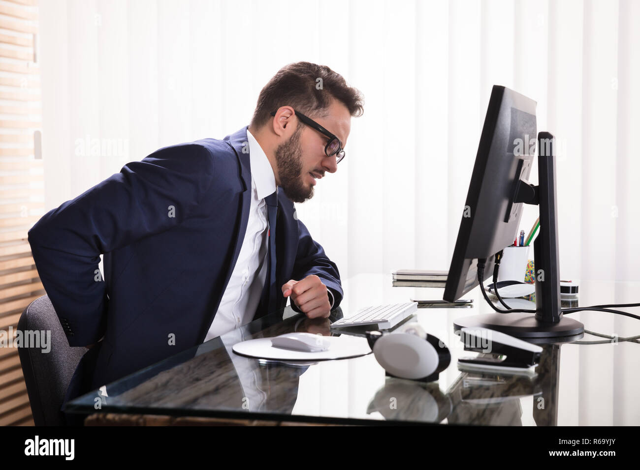 Bad Posture Desk Stock Photos Bad Posture Desk Stock Images