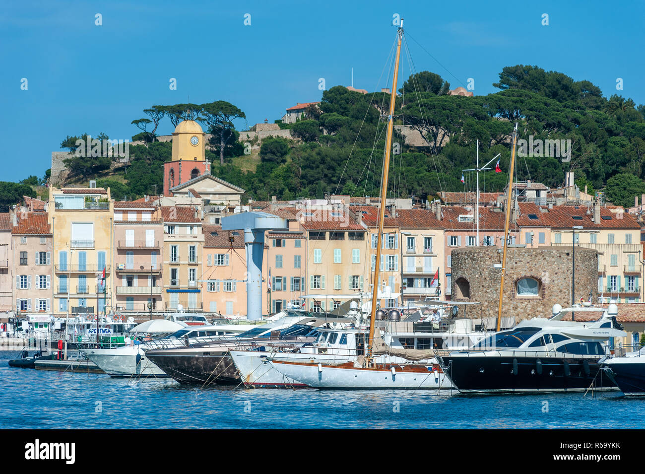 Marina, Saint-Tropez, Var, Provence-Alpes-Cote d`Azur, France, Europe ...