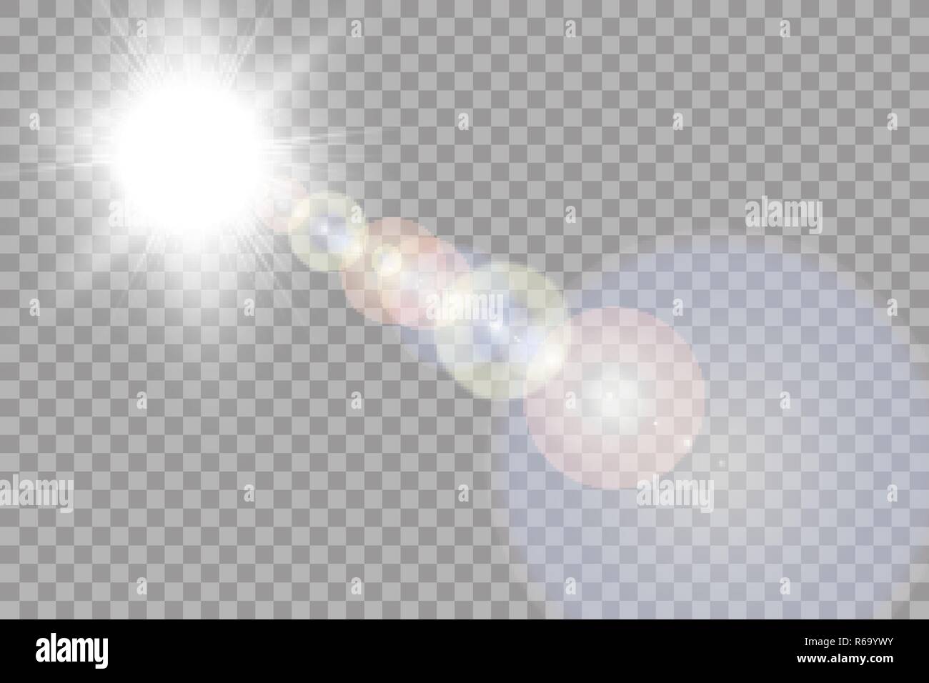 Lens flare transparent background Stock Vector Images - Alamy