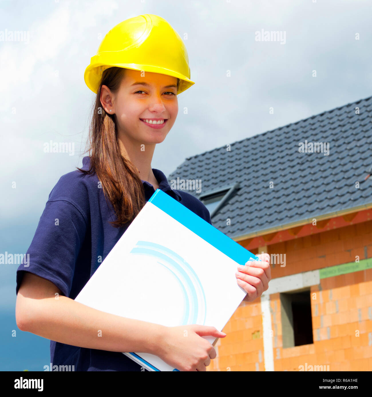 Young Woman At Work Stock Photo