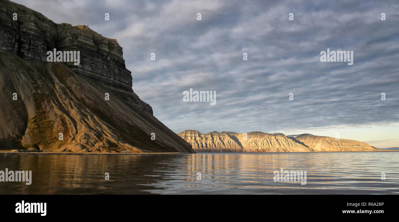 Svalbard, Panoramic Shot Stock Photo