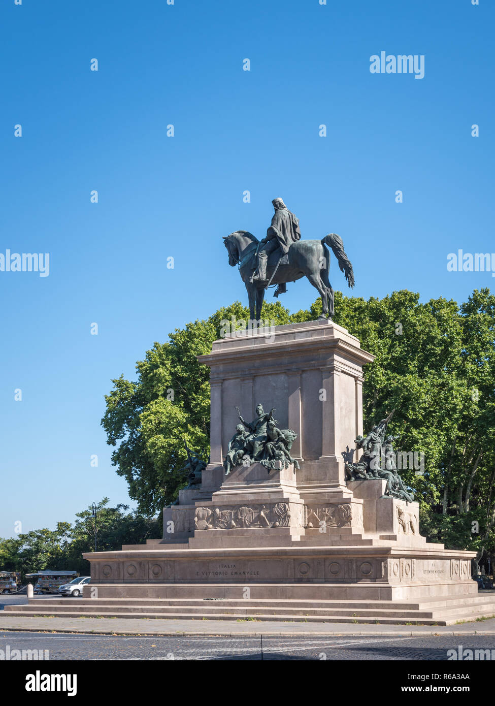 Giuseppe Garibaldi Monument, Rome, Italy Stock Photo