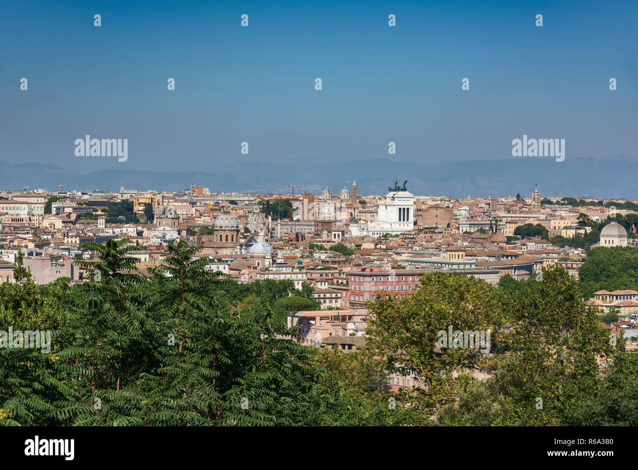 View of Rome from Gianicolo, Italy Stock Photo - Alamy